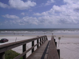 Boardwalk to St Augustine Beach